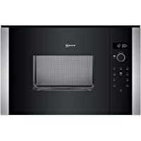 Neff HLAWD23N0 - Microondas (Integrado- Solo microondas- 20 L- 800 W- Botones- Giratorio- Tocar- Negro- Acero inoxidable…